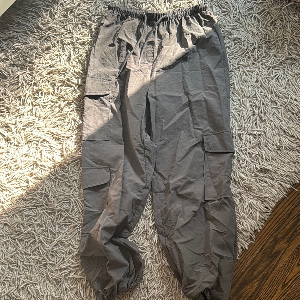 PacSun Gray Track Joggers with Elastic Waistband